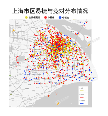 全国区域内的易捷便利店盘点